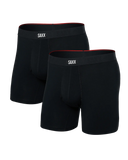 SAXX Vibe Xtra (2 Pack) Soft Comfort Boxer Brief 6" - Black