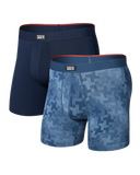SAXX - Vibe Xtra Soft Comfort (2 Pack) Boxer Brief 6" - Frenetic Tweed/Maritime
