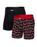 SAXX Vibe Xtra (2 Pack) Soft Comfort Boxer Brief 6" Mint Condition Black