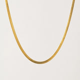 Lover's Tempo - WATERPROOF Sasha Herringbone Necklace - Gold