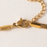 Lover's Tempo - WATERPROOF Sasha Herringbone Necklace - Gold