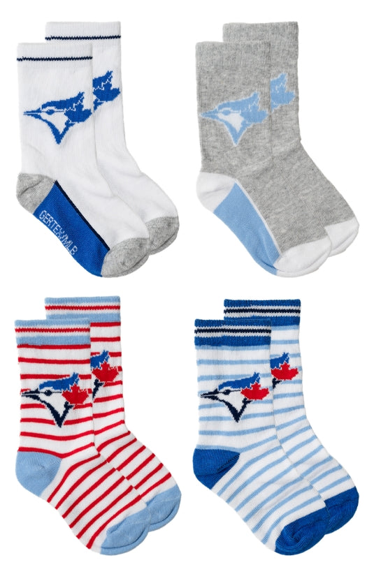 MLB TODDLER 4PK CREW socks