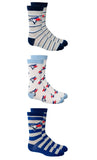 MLB 3PK BOYS CREW COMPUTER SOCKS