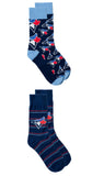 MLB MENS 2PK DRESS CREW SOCKS