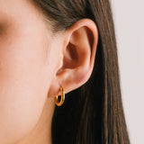 Lover's Tempo - WATERPROOF Tube Hoop Earrings - 15mm