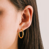 Lover's Tempo - WATERPROOF Tube Hoop Earrings - 20mm