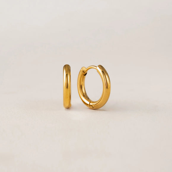 Lover's Tempo - WATERPROOF Tube Hoop Earrings - 15mm