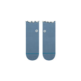 Stance - Womens Pop Ruffle Icon Quarter Socks - Blue Medium