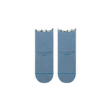 Stance - Womens Pop Ruffle Icon Quarter Socks - Blue Medium