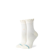 Stance - Womens Ruffle Quarter Socks - Ivory