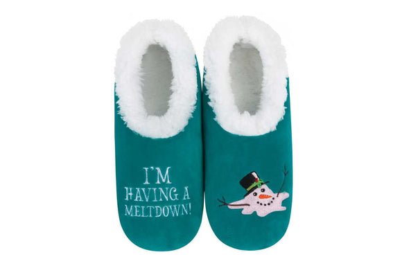 Snoozies I'm Having A Meltdown Slippers
