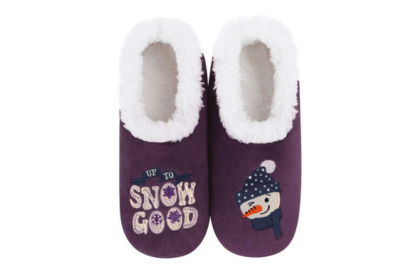 Snoozies Up To Snow Good Slippers