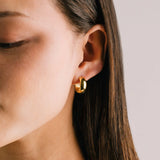 Lover's Tempo - WATERPROOF Willa Hoop Earrings - Gold