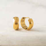 Lover's Tempo - WATERPROOF Willa Hoop Earrings - Gold