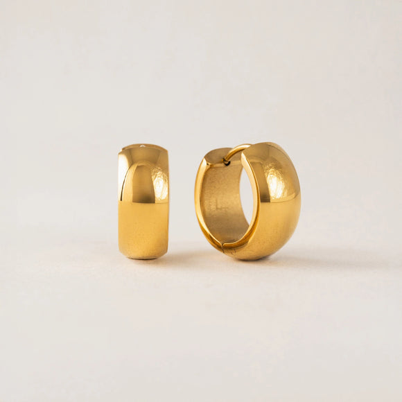 Lover's Tempo - WATERPROOF Willa Hoop Earrings - Gold