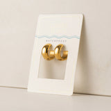 Lover's Tempo - WATERPROOF Willa Hoop Earrings - Gold