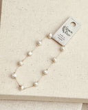 Freshwater Pearl Bracelet – Gold Beaded Pearl Chain Bracelet