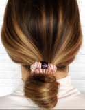 Blush Silks -Finest Grade Pure Mulberry Silk Mini Scrunchies: Cobalt