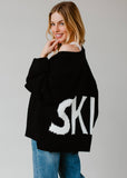 Black Ski Knit Cardigan