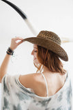 Stylish Bohemian Western Hat – Basketweave Cowboy 🏜️: Brown