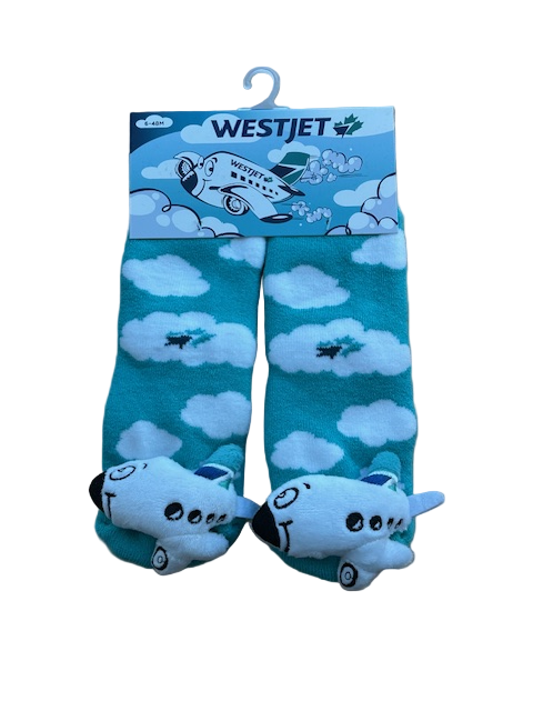 WestJet - Cubby Airplane Infant Socks