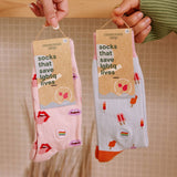 Socks that Save LGBTQ Lives | Pink Lips - Pride Gifts: Small