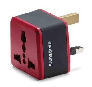 Samsonite Grounded Adapter Plug - United Kingdom, Ireland, Hong Kong & Singapore