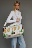 Lt. Blue Ski Trip Scene Duffel