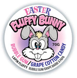 NEW EASTER FLUFFY BUNNY COTTON CANDY 70G