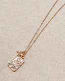 Freshwater Pearl & Floral Pendant Necklace – Gold