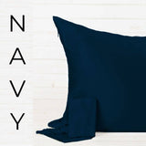 Blush Silks -Queen Size -100% Pure Mulberry Silk Pillowcase: Queen Size / Charcoal