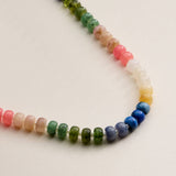 Colorful Beaded Bag Charm with Gold Clasp Trendy Accessory: Colorful