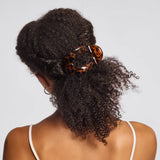 Kitsch - Recycled Plastic Small Flat Cloud Clip - Tort