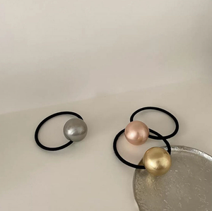 Metallic Globe Hair Tie Set