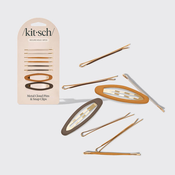 Kitsch - Metal Cloud Pins & Snap Clips 8pc Set - Sedona