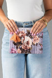 Panache - Lavender & Multicolored Floral Pouch