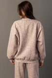 Panache - Blush & Lt. Brown Leopard Sweatshirt