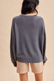 MALLARD DUCK KNITTED SWEATER: HEATHERED CHARCOAL