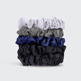 Kitsch - Satin Petite Scrunchies 5pc Set- Midnight