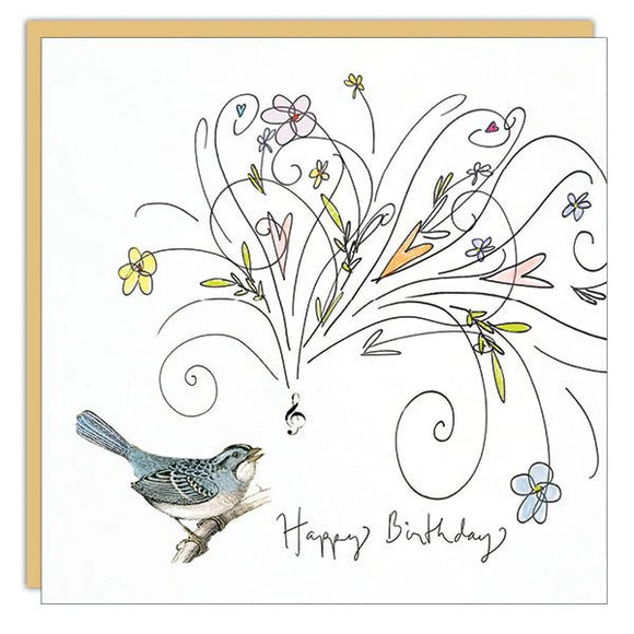 Cedar Mountain - Stationery - Lost & Found Card - Birthday Song Bird
