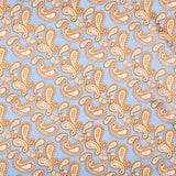 Classic Paisley Silk-Feel Polyester Bandana: Camel
