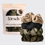 Pillow Scrunchies® in Satin 4pc - Black