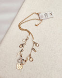 Celestial Charm Necklace - Heart, Star & Pearl Gold Necklace