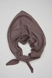 Soft Knit Triangle Shawl Scarf: Mocha
