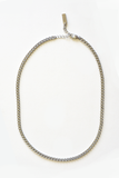 5mm Cuban Chain Necklace: Brass