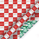 Holiday Reversible Wrapping Paper Bundle 4-pack