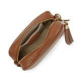 Crossbody Tassel Dark Tan: Dark Tan