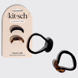 Kitsch - Black & Tort Cloud Cuffs - Small
