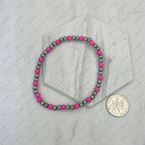 Silver Navajo pearl with blue turquoise stone beads Bracelet