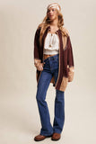 Western Horseshoe Belted Cardigan